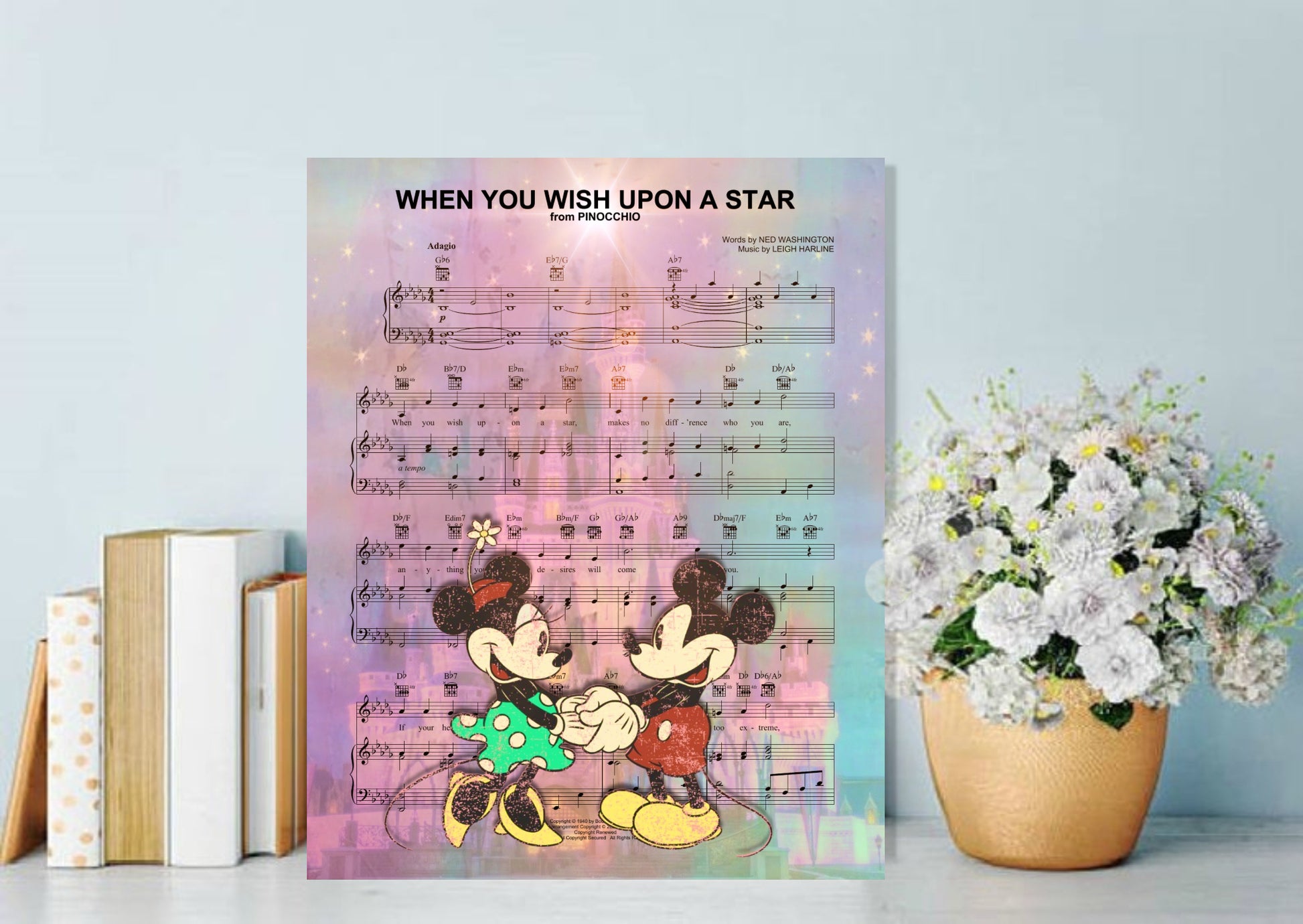 Mickey and Minnie Mouse unique art