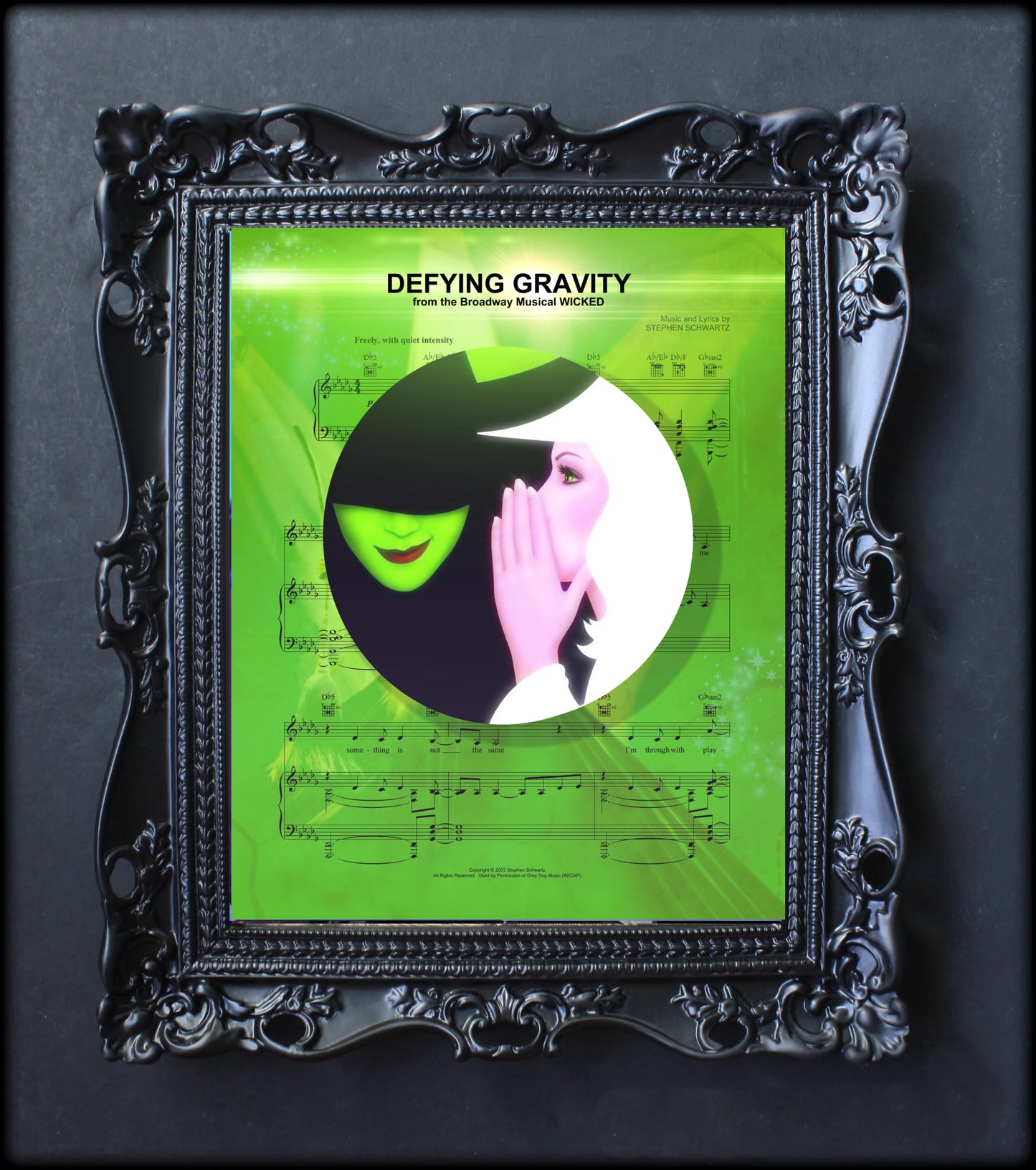 Wicked Defying Gravity song art