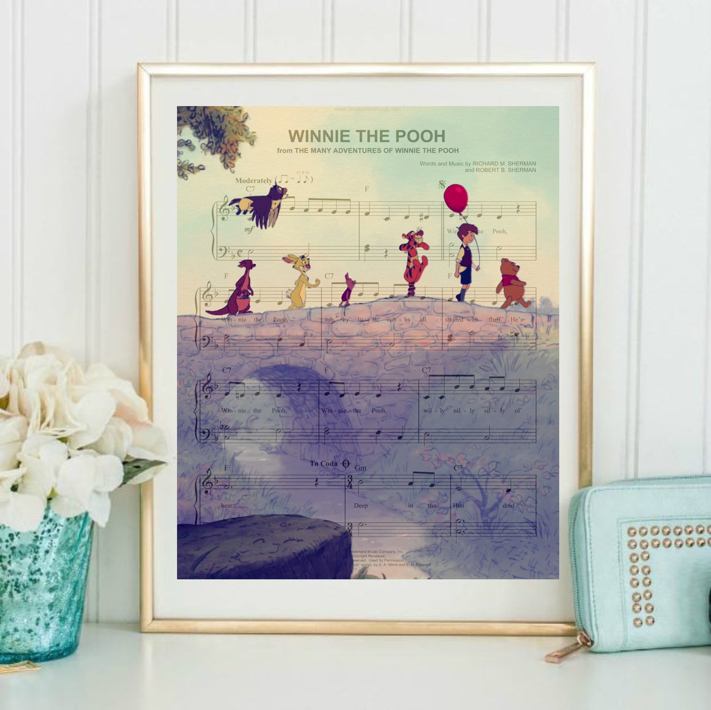 Winnie the Pooh Wall Art  | Lisa Jaye Art Designs