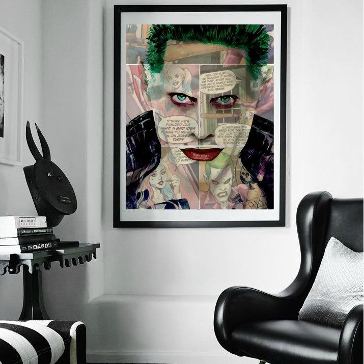 Jared Leto Joker Wall Art by Lisa Jaye