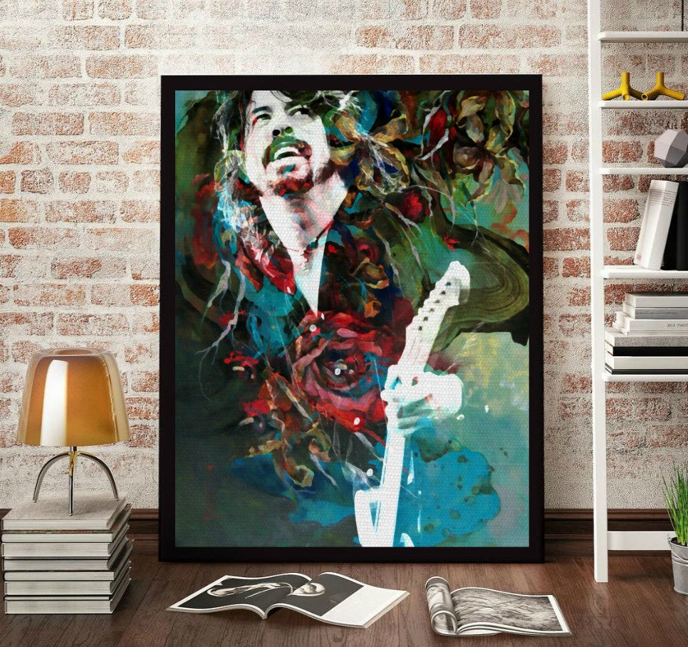 Dave Grohl Wall Art Artwork Canvas Poster Art Print