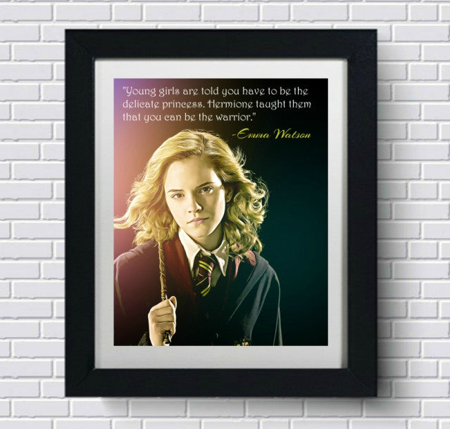 Emma Watson Hermione Harry Potter Wall Art, Art Print, Poster, Canvas, Painting 