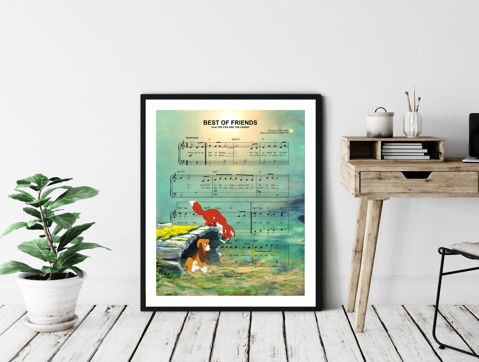 Fox and the Hound Poster Print
