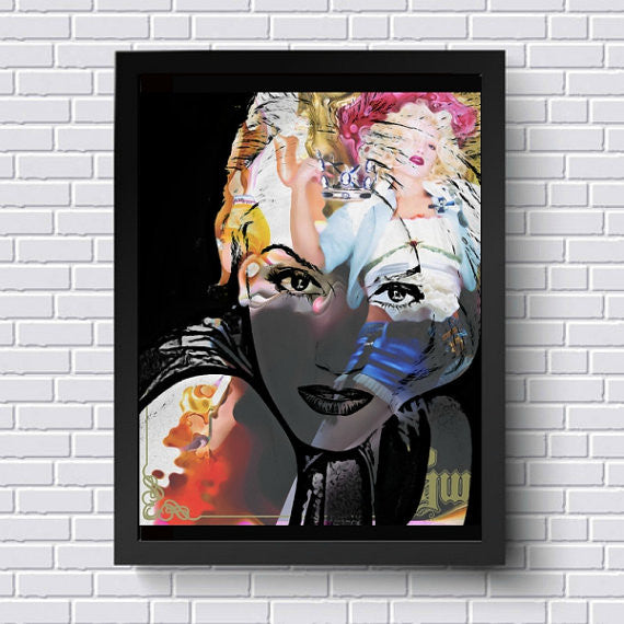 Gwen Stefani Wall Art by Lisa Jaye