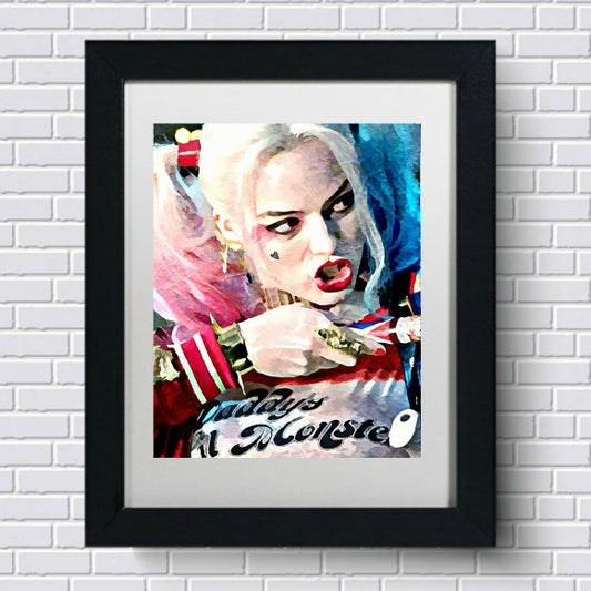 Harley Quinn Suicide Squad Wall Art  | Lisa Jaye Art Designs