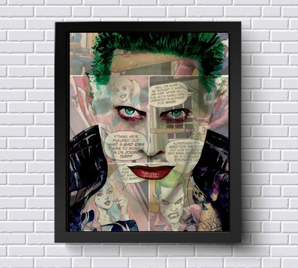 Jared Leto Joker Wall Art by Lisa Jaye
