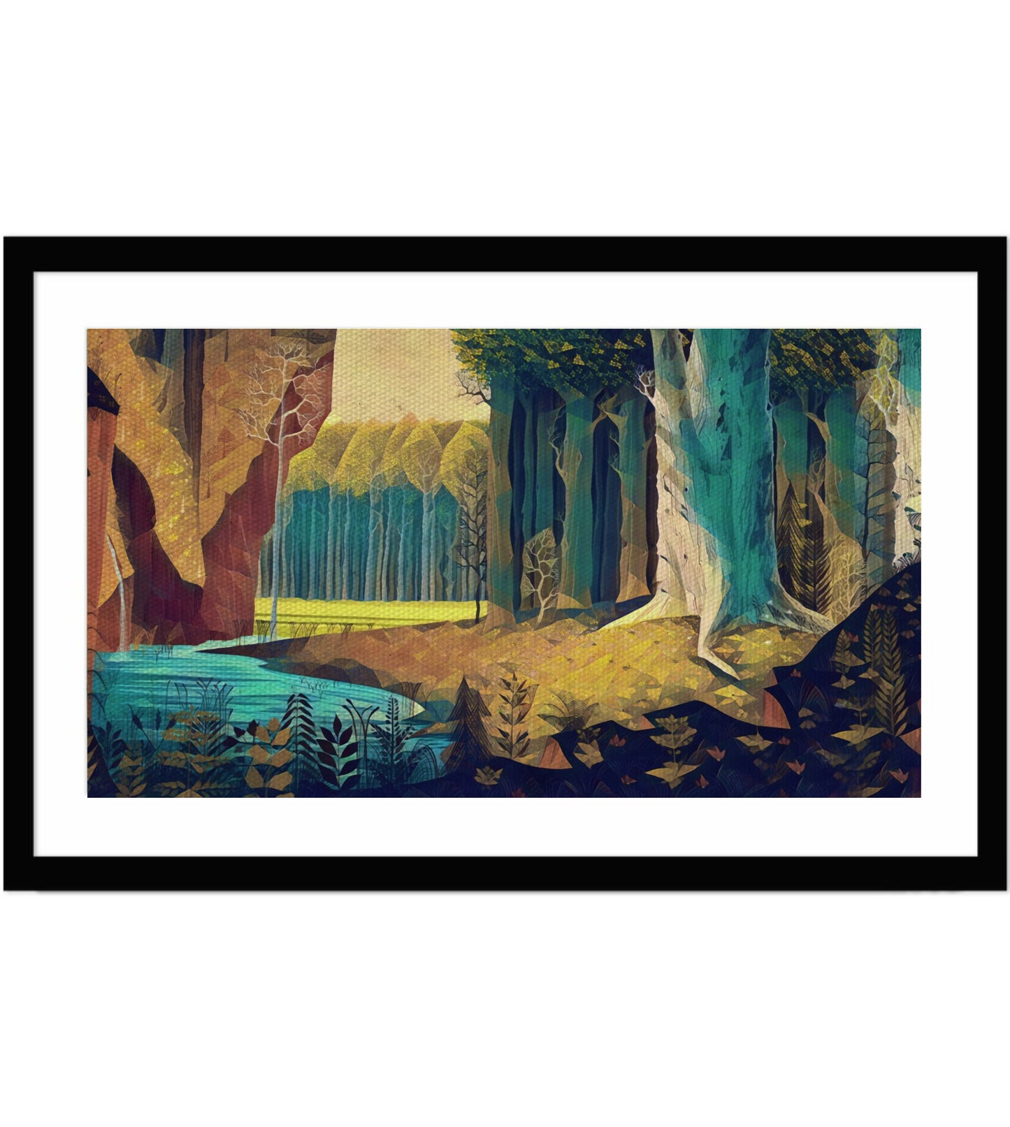 Sleeping Beauty Inspired Background Scene Wall Art Painting