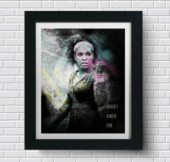 Serena Williams Wall Art  | Lisa Jaye Art Designs
