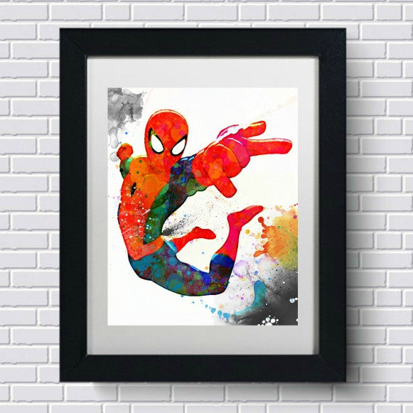 Spider Man Nursery Wall Art by Lisa Jaye