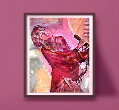 Stevie Nicks Wall Art, Artwork, Poster, Painting, Canvas